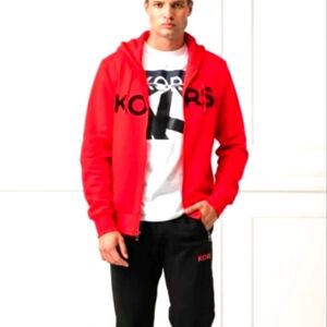 Michael Kors Men's Textured-Logo Zip Hoodie & Joggers Set.